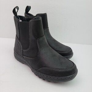 NEW Khombu Charlotte Womens Size 7 Black Pull On Winter Snow Ankle Boots